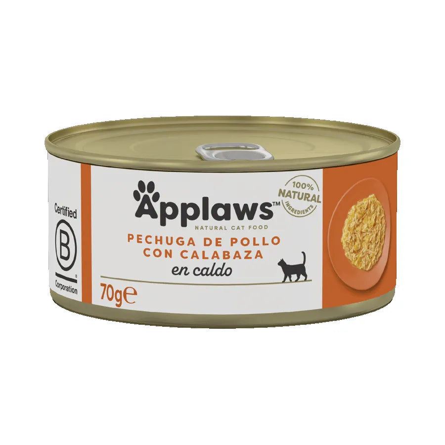 Applaws Gato Lata Frango Com Abóbora | 24 X 70Gr