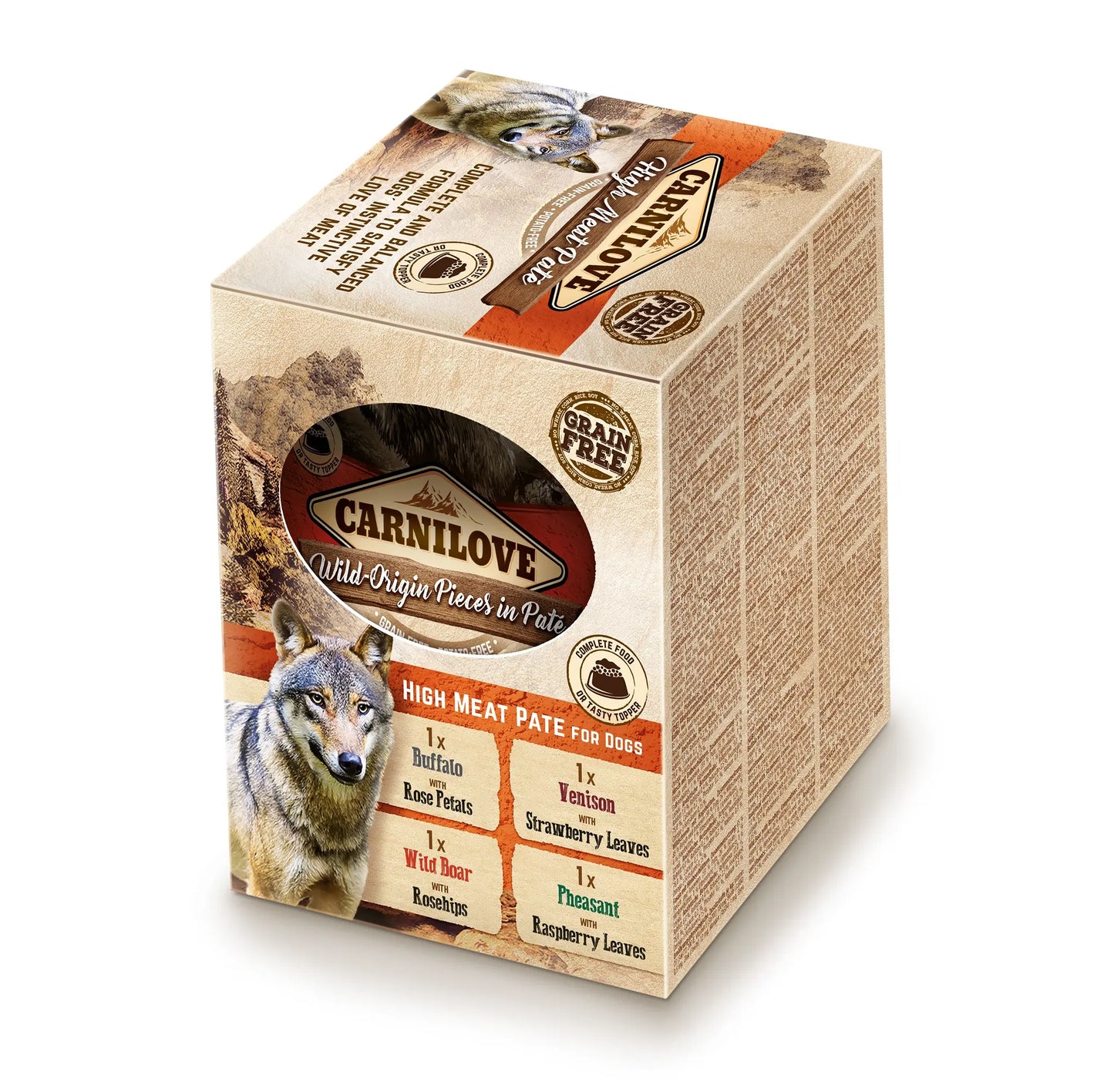 CARNILOVE CANINE ADULT POUCH PATÉ MULTIPACK | 4 X 300GR