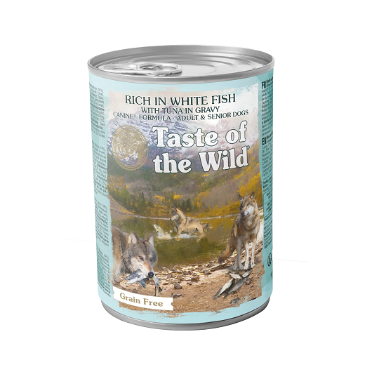 Taste Of The Wild Peixe Branco/Atum Em Molho | 12 X 390Gr