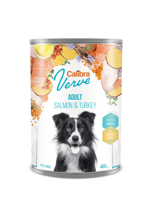 CALIBRA DOG GF VERVE ADULT SALMON & TURKEY BOX | 6 X 400GR