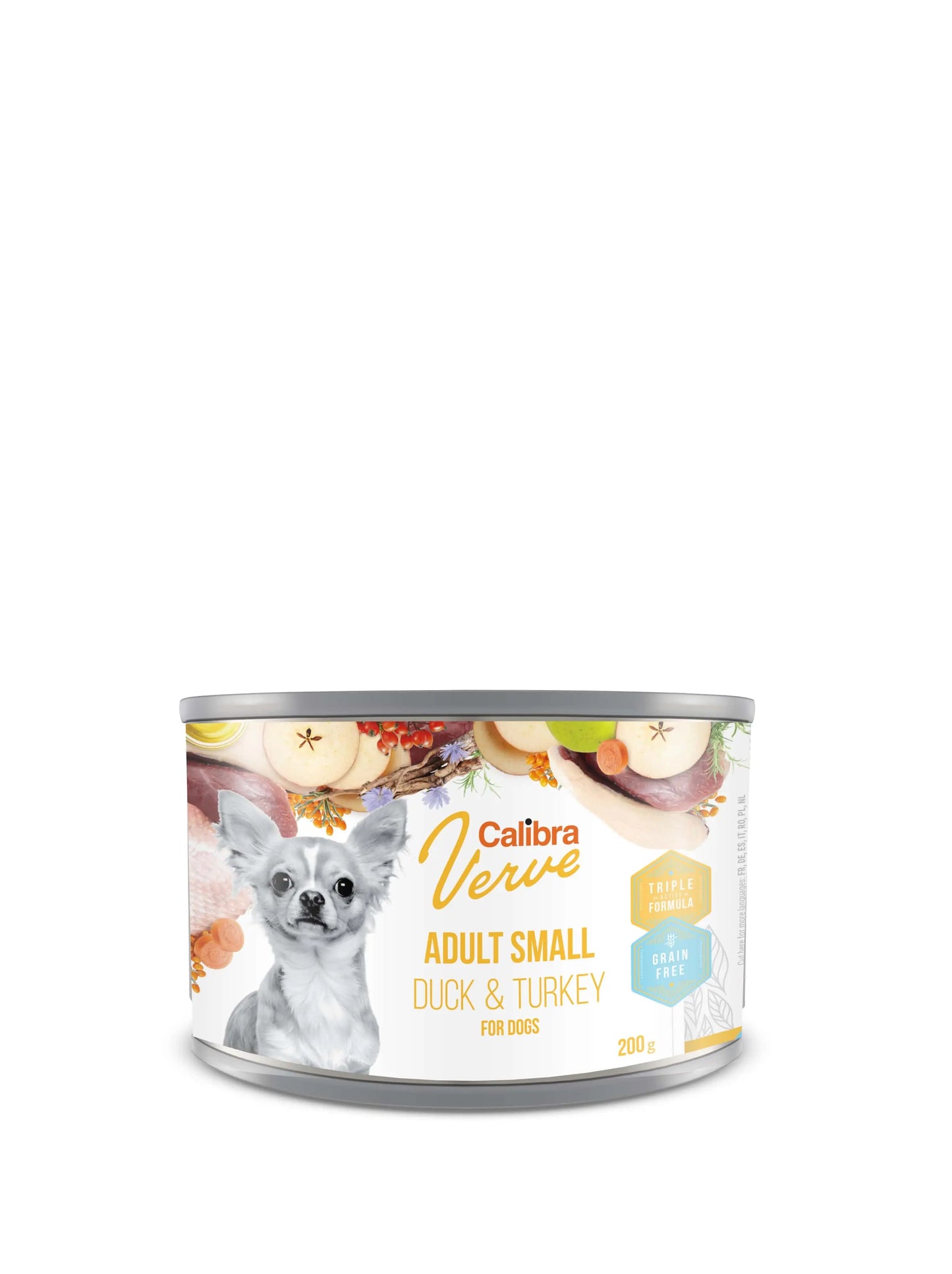 CALIBRA DOG GF VERVE ADULT SMALL PATO Y PAVO CAJA | 6 X 200GR