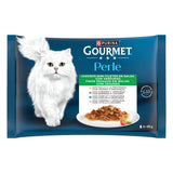 Gourmet Perle Finos pedaços em molho - Alimento húmido para gato - Carne e legumes