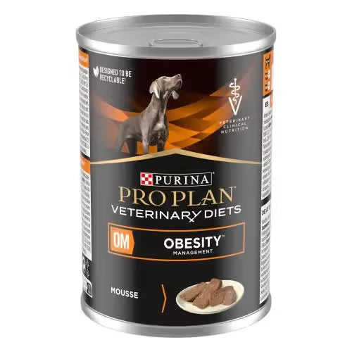 Pro Plan OM Obesity Management Dog Mousse - Wet dog food for weight loss