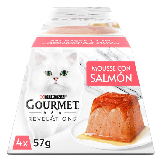 Gourmet Revelations Mousse Gato - Salmão 4 x 57gr