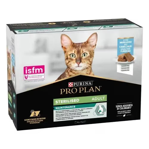 Pro Plan Sterilised Adult Cat Cod - Wet food for sterilised cats