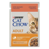 Cat Chow Gato Adulto Vitela e Beringela - Ração húmida para gato