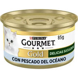 Gourmet Gold Single Delícias Suculentas Gato Pescado - Ração húmida para gato