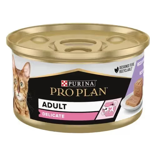 Pro Plan Delicate Gato Adulto Pavo - Comida húmeda para gato