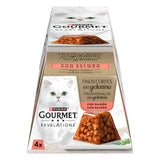 Gourmet Revelations Finos Pedaços em gelatina para gato - Salmão