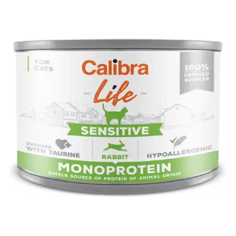 Calibra Cat Life Sensitive Rabbit Can