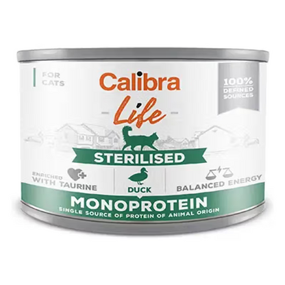 Calibra Cat Life Lata Esterilizado Pato