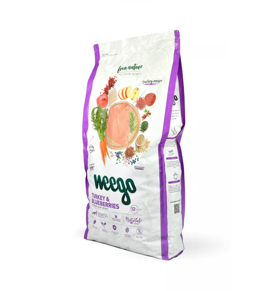 Weego Dog Food Original Pavo y Arándanos 12 KG