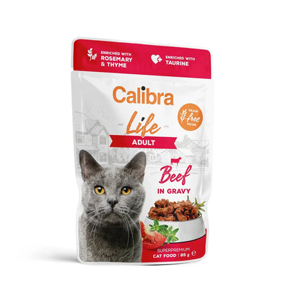 Calibra Gato Life Pouch Adulto Buey En Salsa
