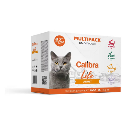 Calibra Cat Life Pouch Adult Multipack