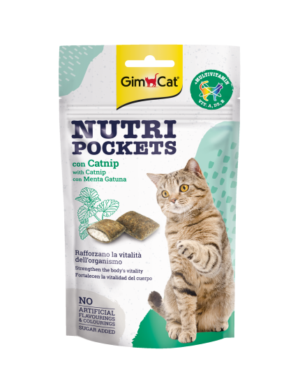 Gimcat Nutri Pock With Catnip | 12 X 60Gr
