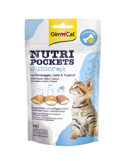 GIMCAT NUTRI POCK JUNIOR MIX | 12 X 60GR