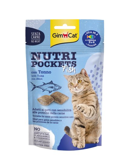 Gimcat Nutri Pock Fish/Tuna | 12 X 60Gr