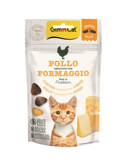 Gimcat Crunch Snack Chick&Cheese | 12 X 50Gr