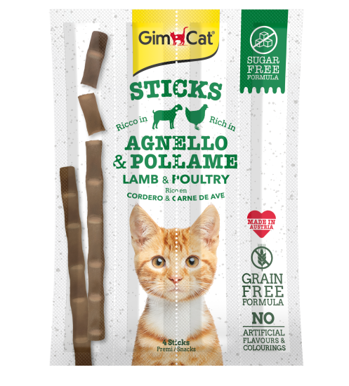 Gimcat Stick Lamb&Poultry 4 Pcs | 20Gr