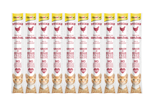GIMCAT STICK POULTRY 10PCS