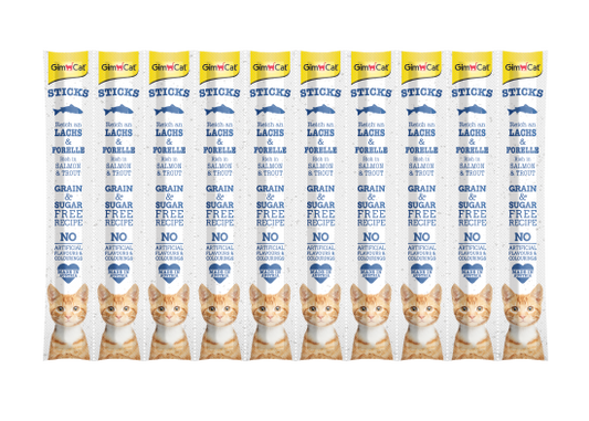 GIMCAT STICK SALMON&TROUT 10PCS