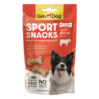 GIMDOG SPORT SNACKS WITH BEEF