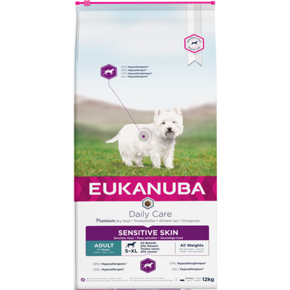 Ração para Cão Eukanuba Adult Daily Care Sensitive Skin Fish