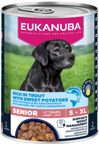 EUKANUBA DOG CAN SENIOR TRUTA&SWEET POTATE