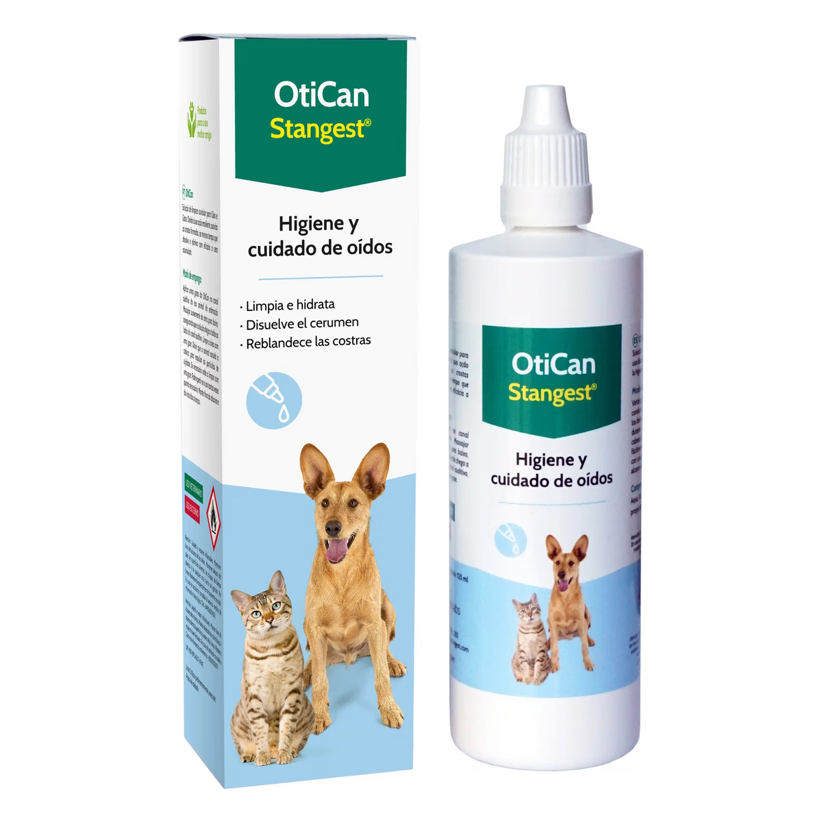 OTICAN LIMPIADOR OIDOS - Solução de limpeza para cão e gato para os ouvidos