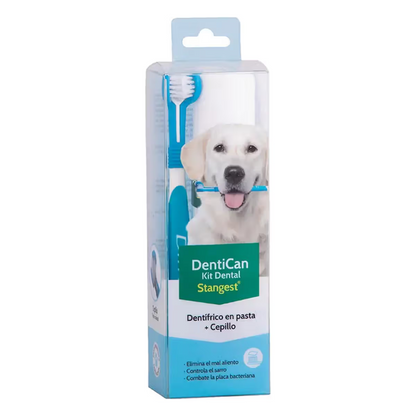 KIT DENTAL CEPILLO+PASTA - Kit de higiene dental para perro