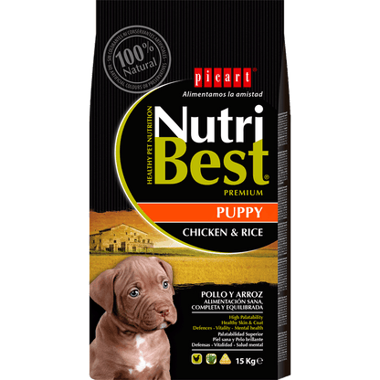 Picart Nutribest High Premium Perro Puppy - Pollo y Arroz