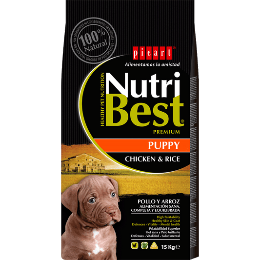 Picart Nutribest High Premium Perro Puppy - Pollo y Arroz