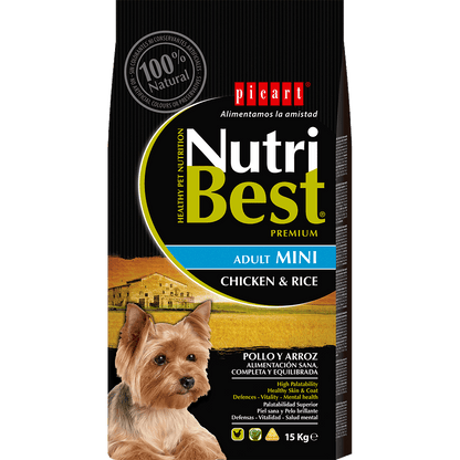 Picart Nutribest High Premium Mini Adult Dog - Chicken and Rice