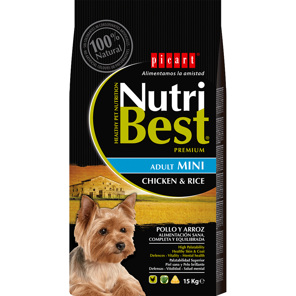 Picart Nutribest High Premium Mini Adult Dog - Chicken and Rice