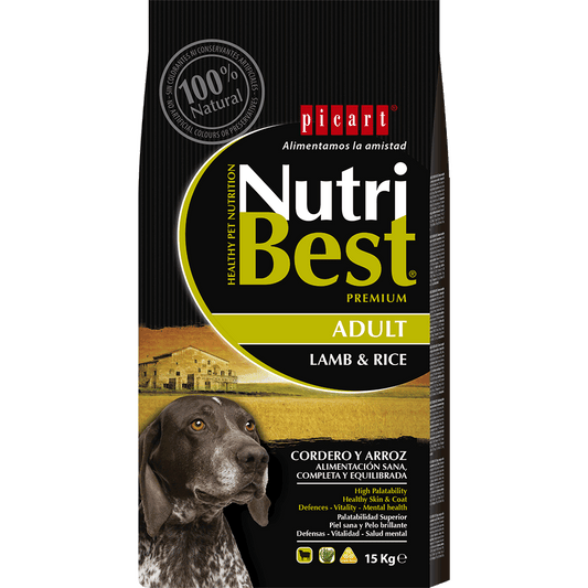 Picart Nutribest High Premium Adult Dog - Lamb & Rice