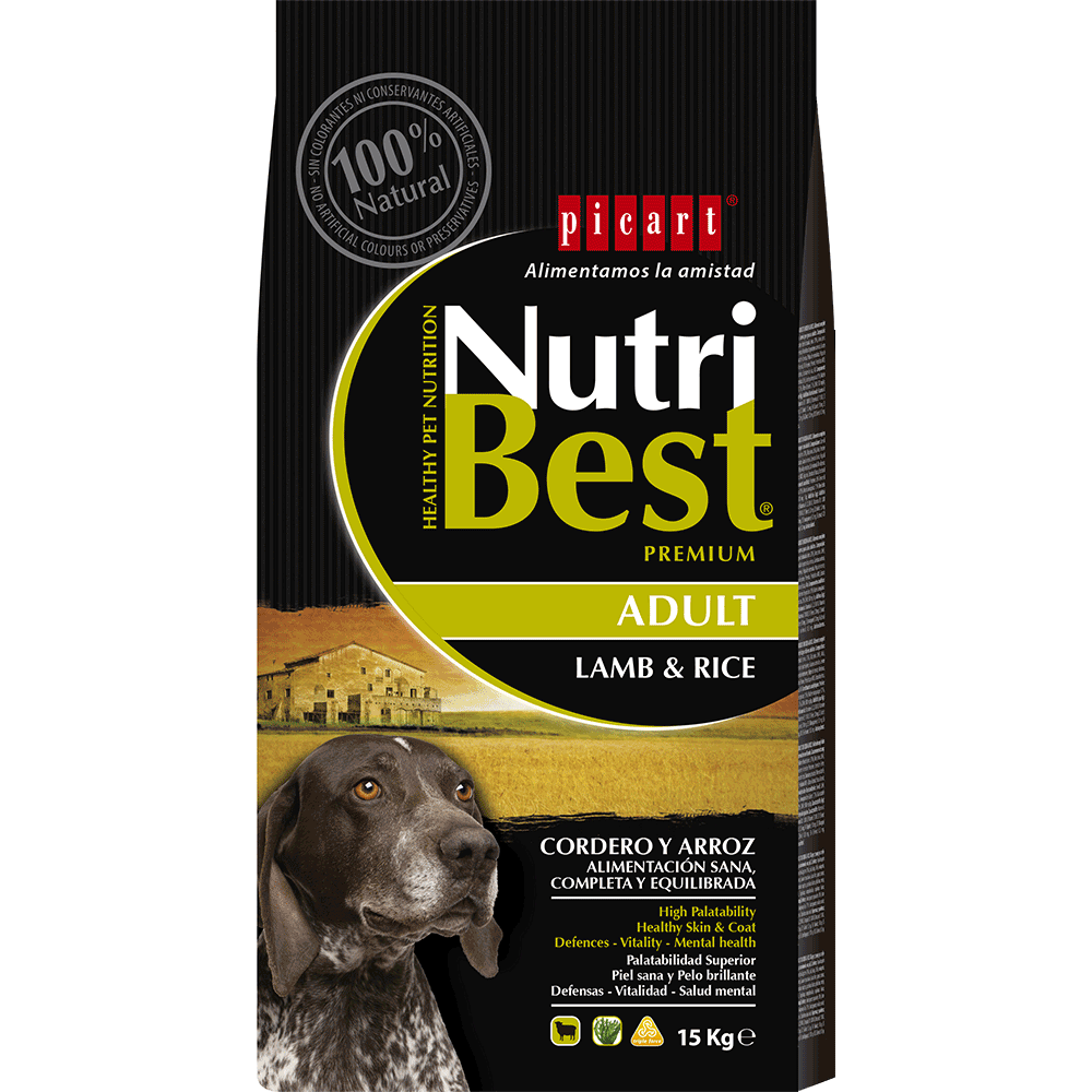 Picart Nutribest High Premium Adult Dog - Lamb & Rice