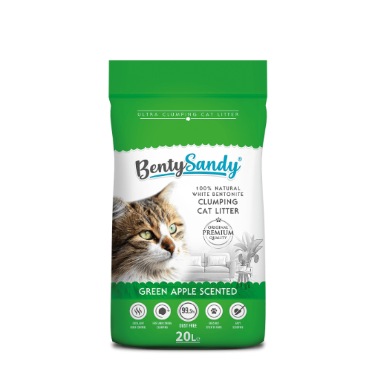 BENTY SANDY Green Apple Clumping Cat Litter | 20L