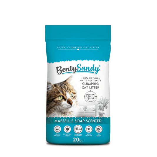 BENTY SANDY Marseille Soap Clumping Cat Litter | 20L