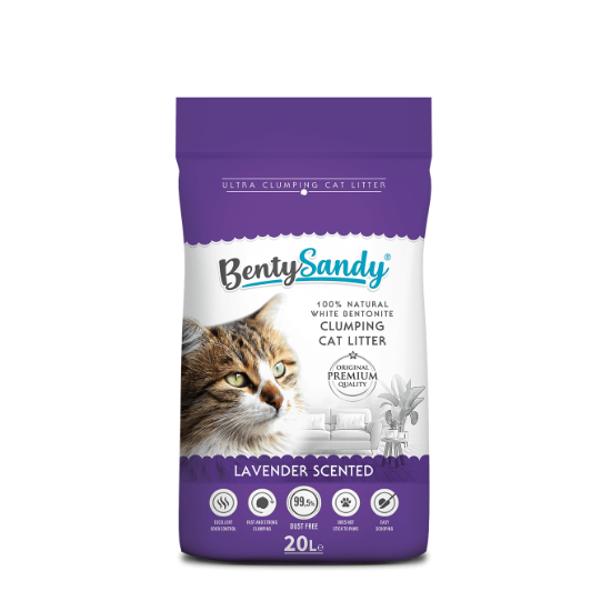 Areia Super Aglomerante Benty Sandy Alfazema | 20L