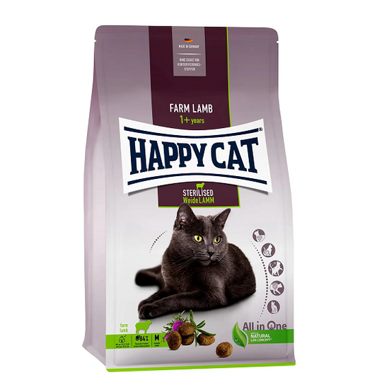 Happy Cat Sterilised Cat Lamb - Dry food for sterilised cats