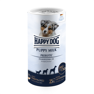 Happy Dog Leite Prebiótico Cão Cachorro Soro de Leite - Ração seca para cão em crescimento