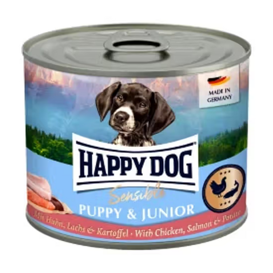 Happy Dog Sensible Dog Puppy Salmon - Wet food for growing dogs