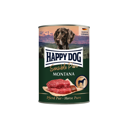 Happy Dog Sensible Pure Montana Cão Adulto Cavalo Grain-Free - Ração húmida para cão com sensibilidades alimentares