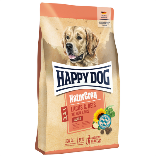 Happy Dog NaturCroq Dog Salmon and Rice - Dry food for dogs with salmon and rice