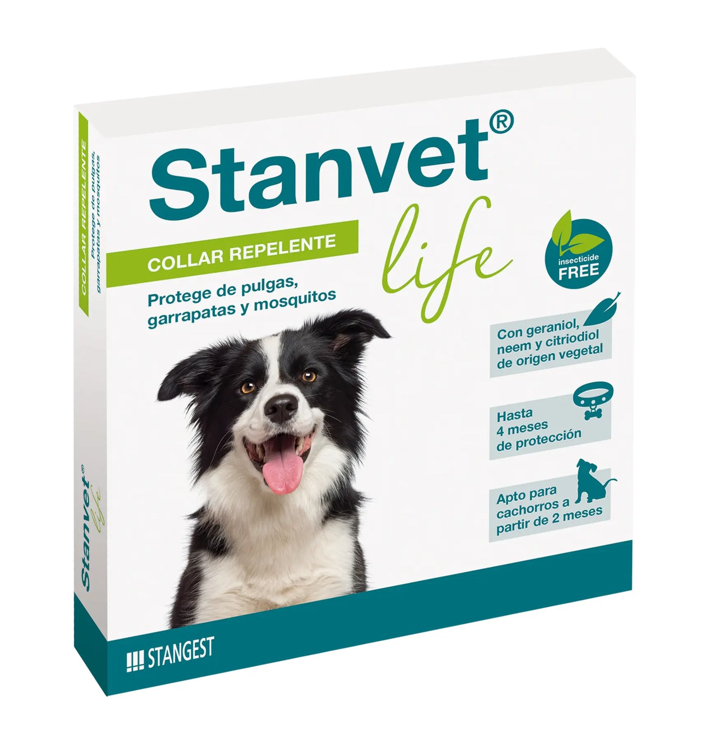 Stanvet Life - Collar para perro repelente de mosquitos, pulgas y garrapatas