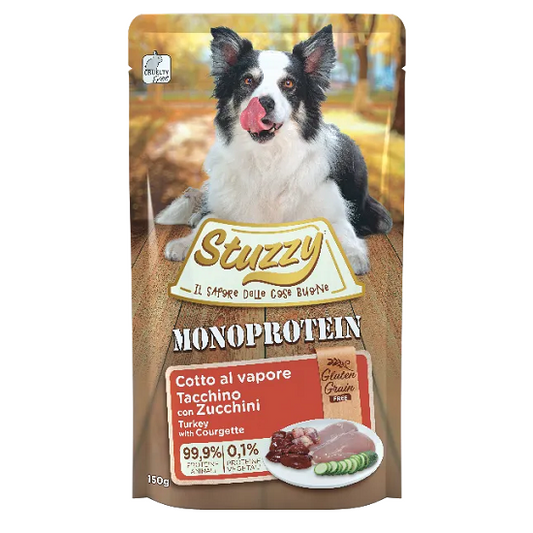 STUZZY MONOPROTEIN POUCH DOG TURKEY/COURGETTE | 12 X 150G