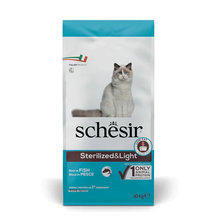 Schesir Adult and Senior Sterilised Cat Light Fish - Dry food for sterilised cats and weight control