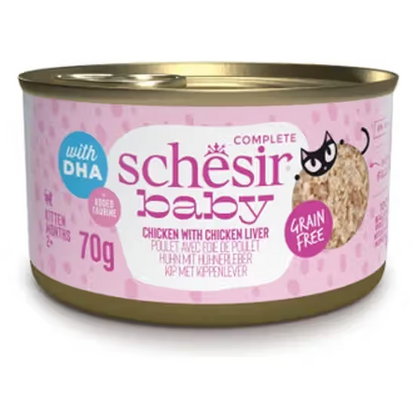 SCHESIR BABY GATO HUMIDO FRANGO/FIGADO FRANGO