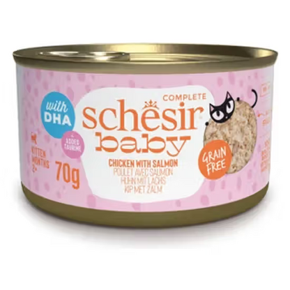 SCHESIR BABY GATO HUMIDO FRANGO/SALMAO