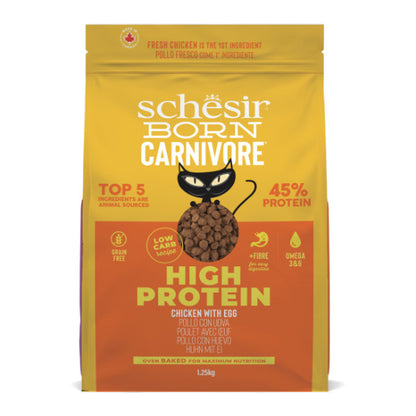 Schesir Born Carnivore Cat Adult Chicken &amp; Egg Cat Food